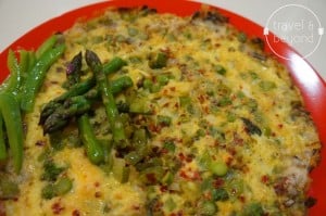 Asparagus and Capsicum Omelette